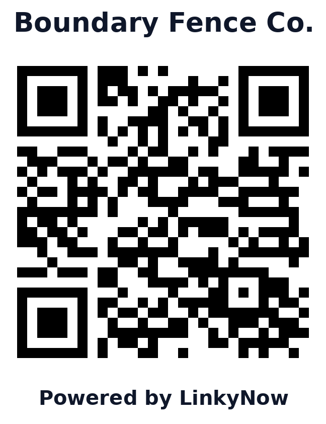 Código QR de Boundary Fence Co.